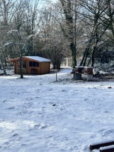 Blick auf BeeFlat im Winter 2